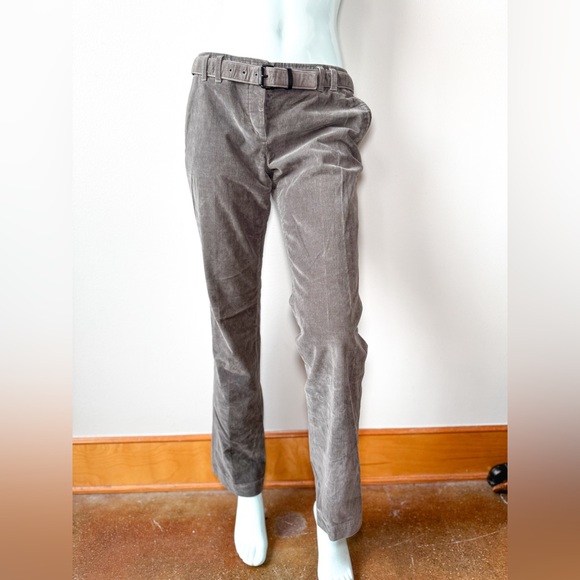 Vintage Prada Corduroy Belted Trouser
